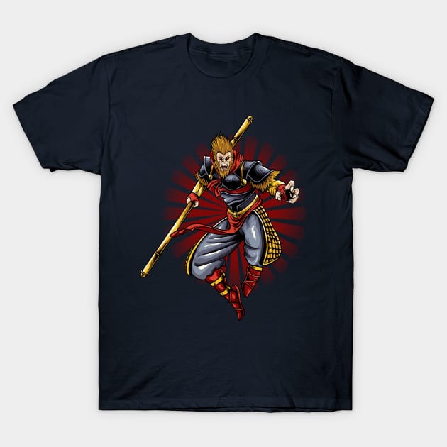 monkey king sun wukong T-Shirt by mrgeek